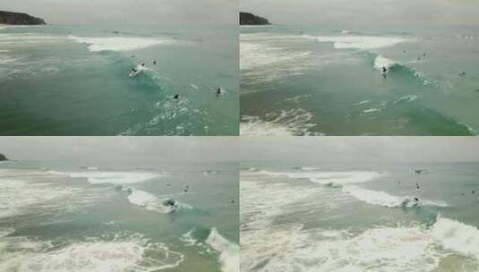 大海冲浪高清在线视频素材下载