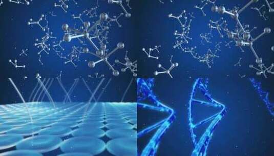 化妆品皮肤细胞精华精华球分子高清在线视频素材下载