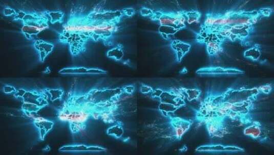 世界地图各国疾病疫情蔓延危机紧急事件4k高清在线视频素材下载