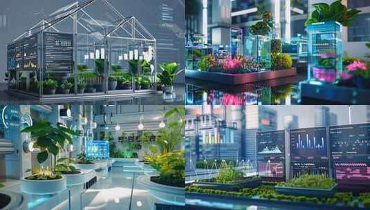 数字化植物温室栽培技术 杂交育种与转基因高清在线视频素材下载