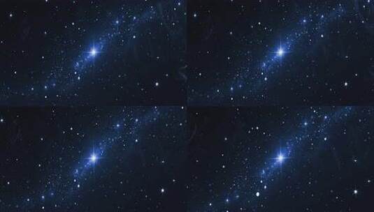 8k蓝色星空背景素材高清在线视频素材下载