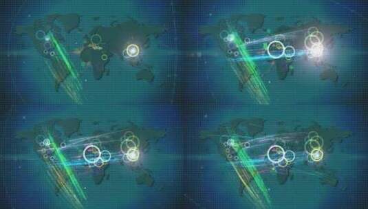 全球网络攻击高清AE视频素材下载