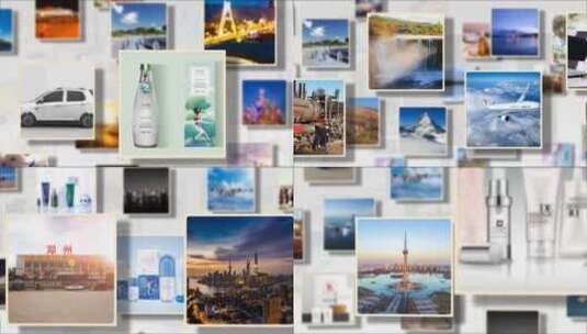 企业照片墙图片照片展示AE模板高清AE视频素材下载