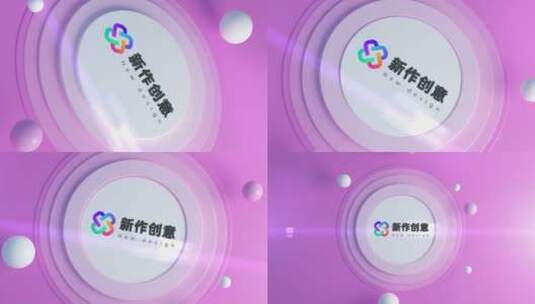 三维 圆圈 创意 logo 展示 3d高清AE视频素材下载