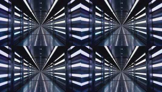 科技感光影隧道场景高清在线视频素材下载