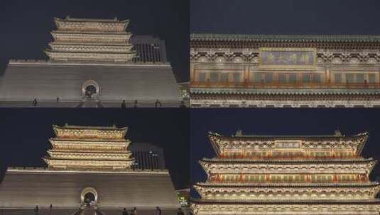 山西太原五一广场首义门S-LOG3模式以及调色高清在线视频素材下载