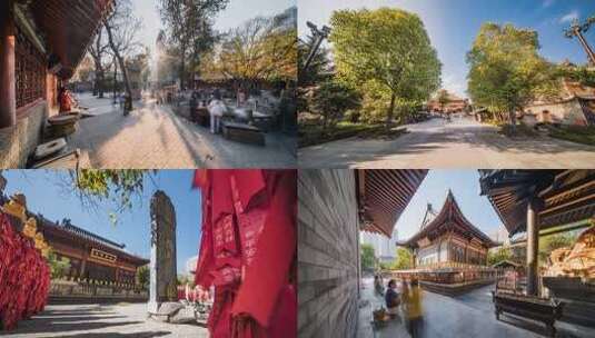 西安大兴善寺延时高清在线视频素材下载