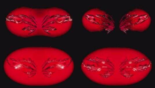 红色几何抽象背景素材高清在线视频素材下载