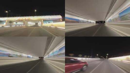 银川凤凰街隧道高清在线视频素材下载