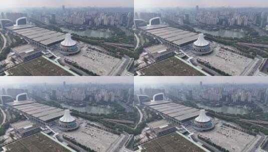 广西南宁会展中心建筑高清在线视频素材下载