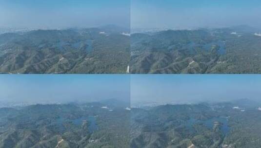 森林山水湖泊航拍青山绿水山川河流山峰风景高清在线视频素材下载