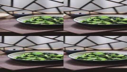 家常菜炒青菜蔬菜高清在线视频素材下载