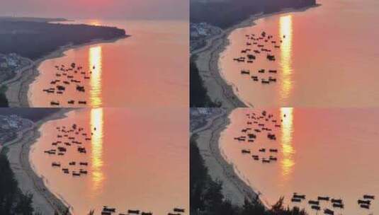 解放海南纪念公园镜夕阳高清在线视频素材下载