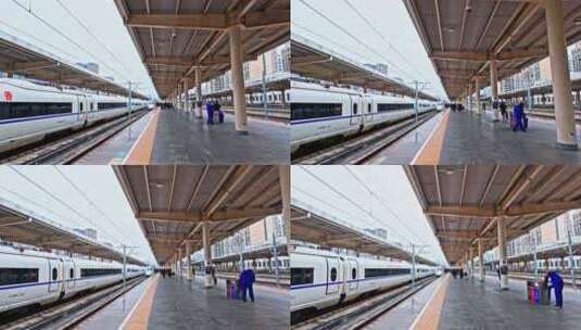 乘坐高铁的旅客高清在线视频素材下载