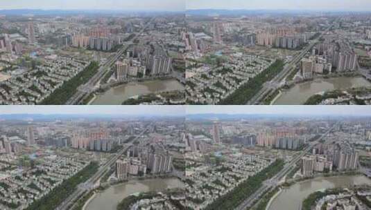 成都市，航拍中国高清在线视频素材下载