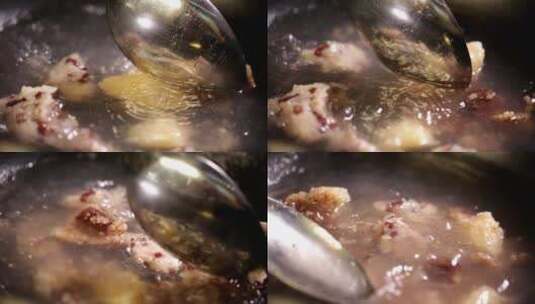 熬粥 做饭 养胃 紫薯粥 银耳羹 (24)高清在线视频素材下载