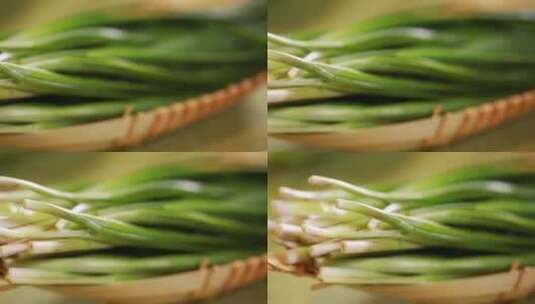 大厨切韭菜蔬菜高清在线视频素材下载