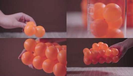 【镜头合集】氨基酸蛋白质分子乒乓球高清在线视频素材下载