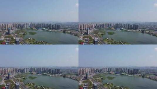 航拍莆田市区风景4K实拍视频高清在线视频素材下载
