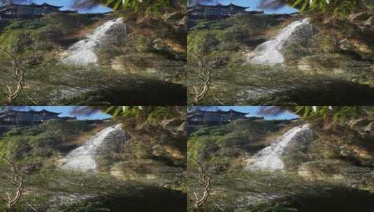 湖南芙蓉镇瀑布流水高清在线视频素材下载