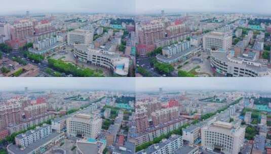 张掖的城市面貌高清在线视频素材下载