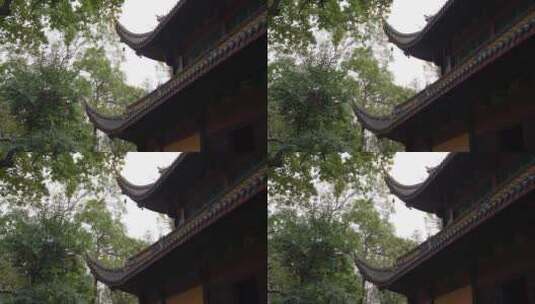 杭州千年古刹灵隐寺建筑视频高清在线视频素材下载