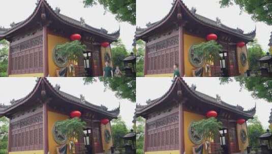 杭州飞来峰永福寺禅院风景高清在线视频素材下载