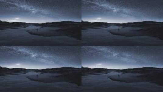 星河夜空延时虚拟动态效果素材视频高清在线视频素材下载