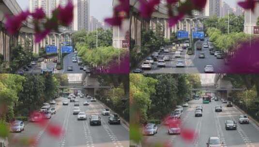 城市车流高清在线视频素材下载