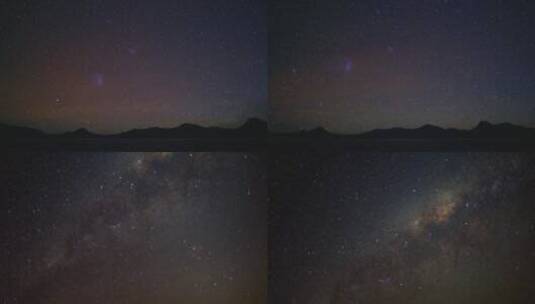 夜空延时夜晚天空银河星轨高清在线视频素材下载