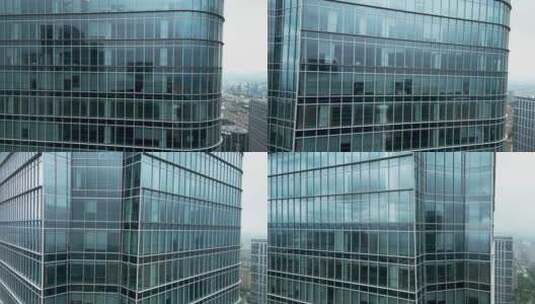 高楼大厦杭州余杭05航拍高清在线视频素材下载