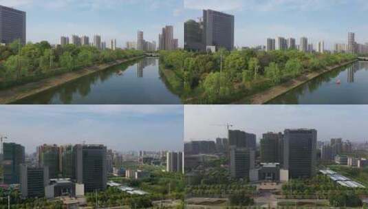 城市建设航拍高清在线视频素材下载