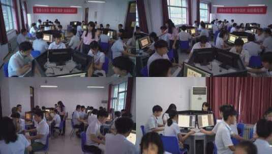 大学学生计算机多媒体课堂老师教学学习高清在线视频素材下载