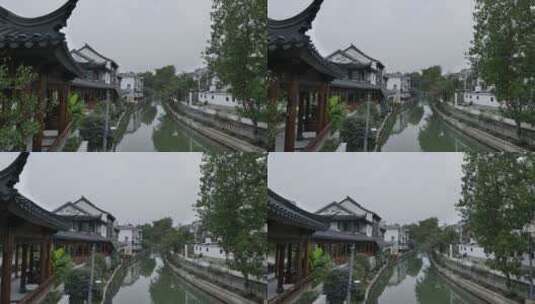 南京秦淮河附近人文建筑景观高清在线视频素材下载