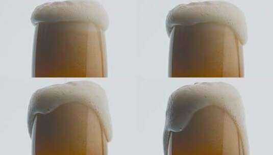 啤酒细腻的泡沫高清在线视频素材下载