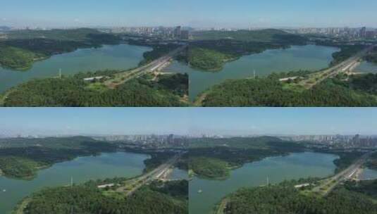 武汉东湖航拍4K空镜头高清在线视频素材下载