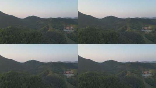 湖南怀化中坡山国家森林公园航拍高清在线视频素材下载