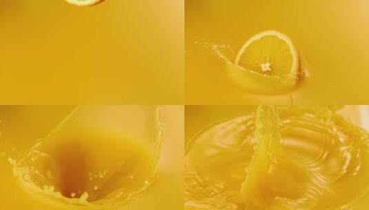 切片橙子商业片拍摄高清在线视频素材下载