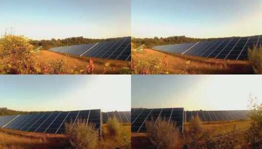 环境保护 太阳能电站高清在线视频素材下载