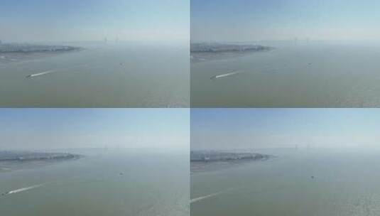 泉州湾跨海大桥航拍海上大桥大海桥梁风光高清在线视频素材下载