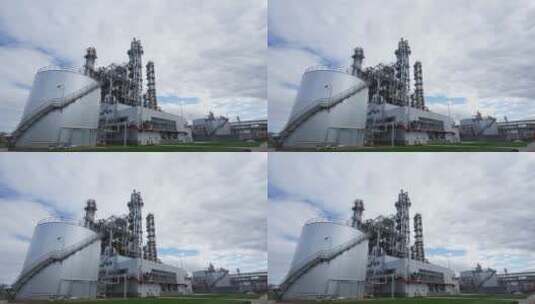 化工厂延时拍摄高清在线视频素材下载