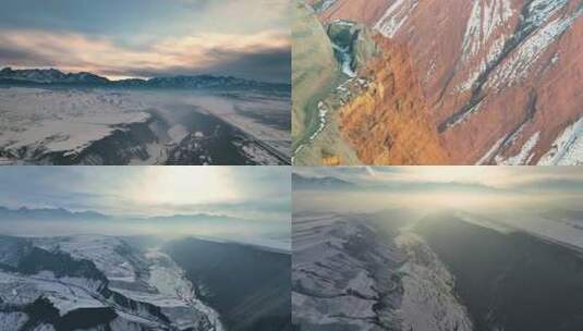 安集海大峡谷高清在线视频素材下载