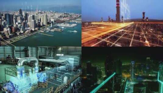 科技感城市工厂能源高清在线视频素材下载