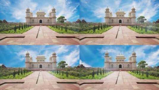 印度阿格拉地标小泰姬陵建筑高清在线视频素材下载