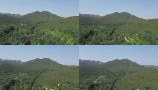 潍坊青州云门山风景区航拍高清在线视频素材下载
