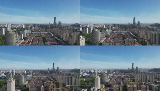 浙江台州城市风光航拍高清在线视频素材下载