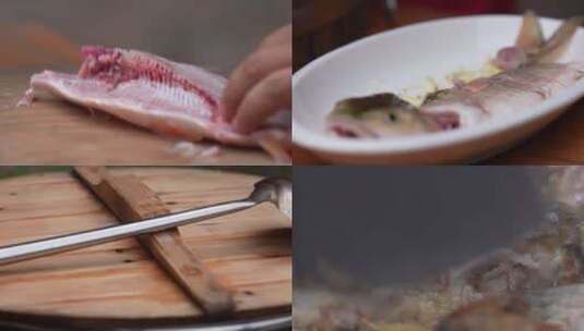 光鱼制作 清蒸光鱼 美食制作高清在线视频素材下载