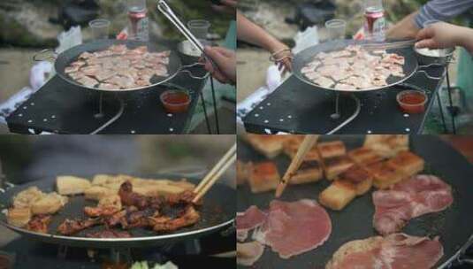 合集 野餐烧烤烤肉视频高清在线视频素材下载