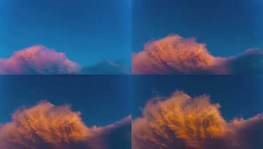中国城市气象风暴天气云朵变化高清在线视频素材下载