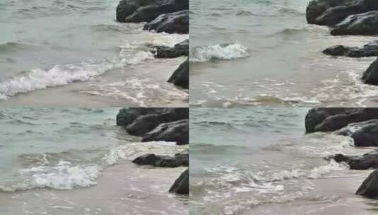 大海滩上的海浪视频高清在线视频素材下载